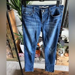 Joe’s cigarette fit blue jeans